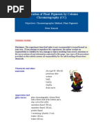 Download Separation of Plant Pigments by Column Chromatography by vishwanathz SN84767017 doc pdf