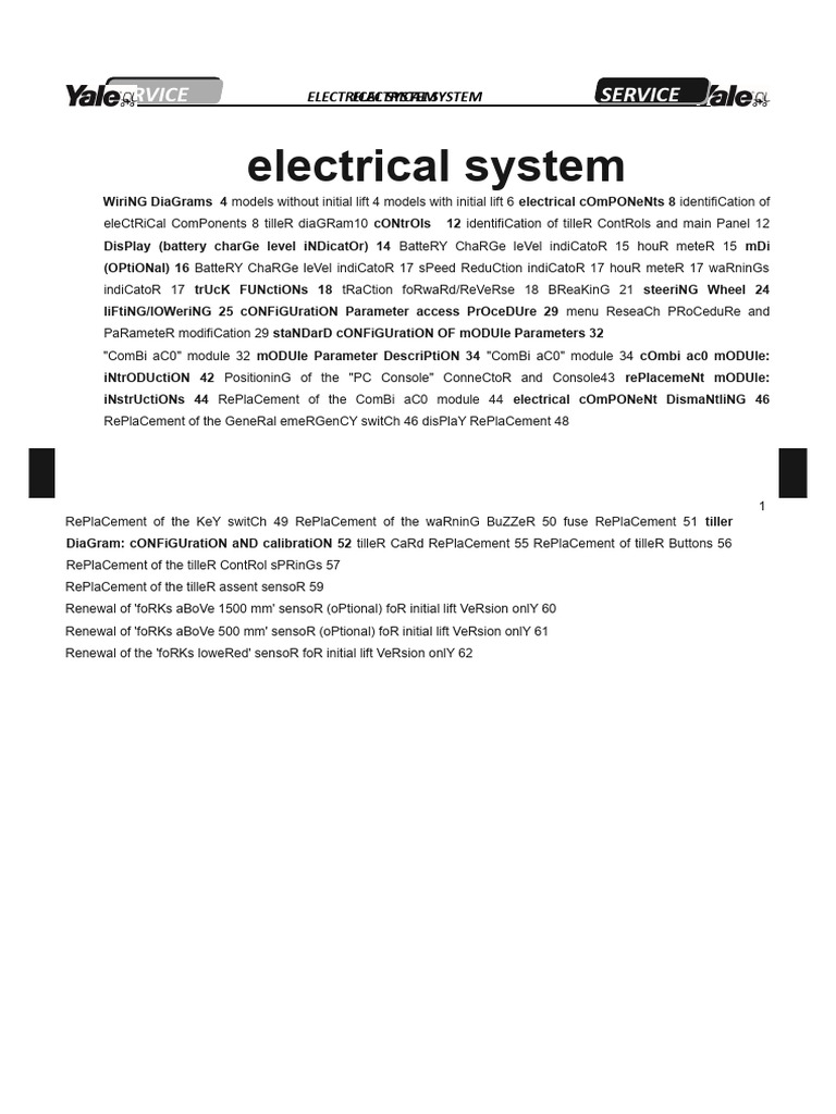 Combi AC Electrical System Guide | PDF | Elevator | Rechargeable Battery