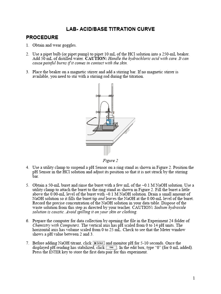 HCl-NaOH Titration Curve Analysis | PDF | Titration | Chemistry
