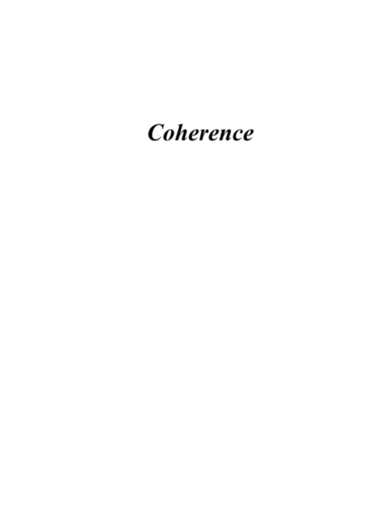 Coherence Time and Length Explained | PDF
