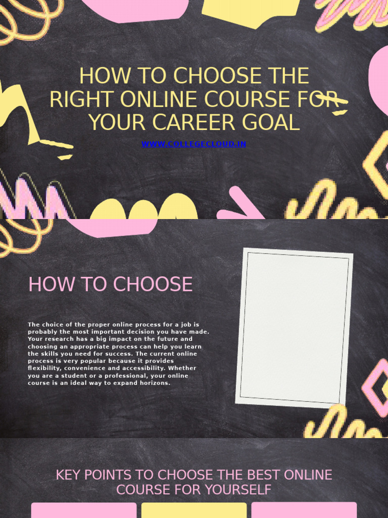How To Choose The Right Online Course For Your Career Goal | PDF ...