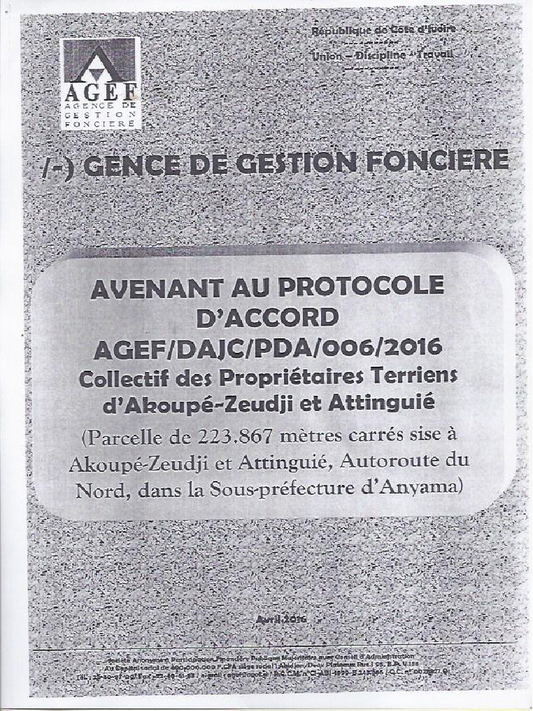 Gence de Gestion Foncier | PDF