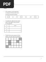 PUMA Year 2 Spring Maths Assessment | PDF | Mathematics | Arithmetic