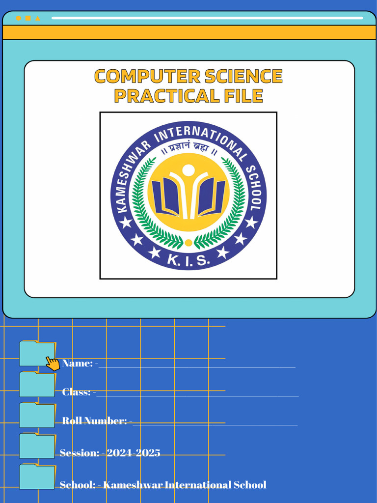 C.S Practical File | PDF