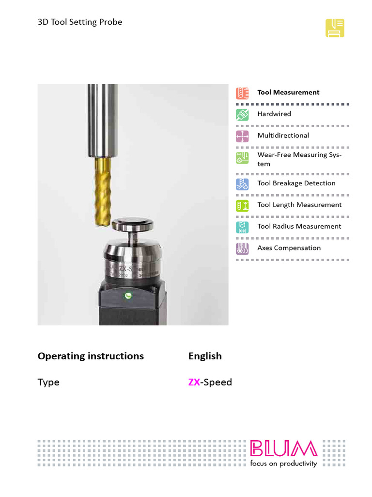 3D Tool Setting Probe Instructions | PDF | Electrical Connector