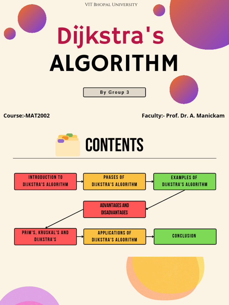 Dijkstra's Algorithm Group 3 A21+A22+A23 | PDF | Algorithms And Data ...