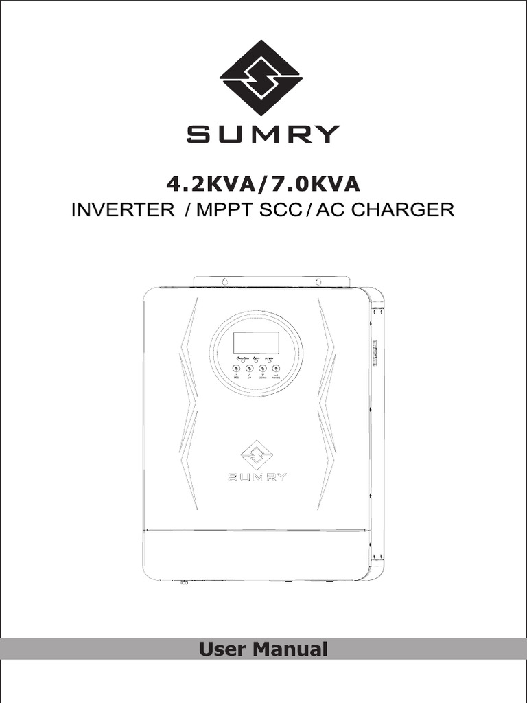 SUMRY Hybrid Inverter - SP 4200 7200 Manual | PDF