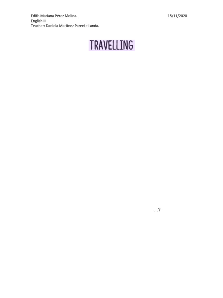 Exploring Travel Preferences and Experiences | PDF
