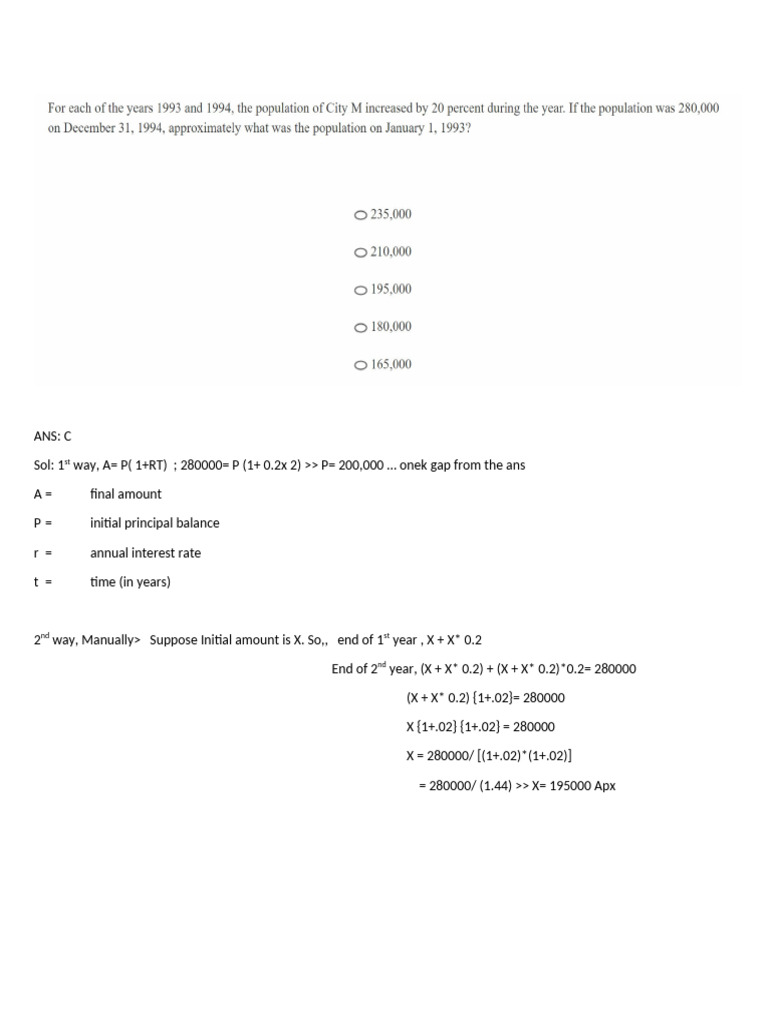 GRE Difficult Math With Answer Review 2 | PDF
