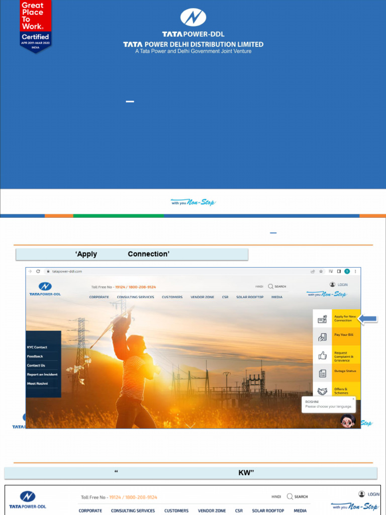 Online Electricity Connection Application Guide | PDF | Computing ...