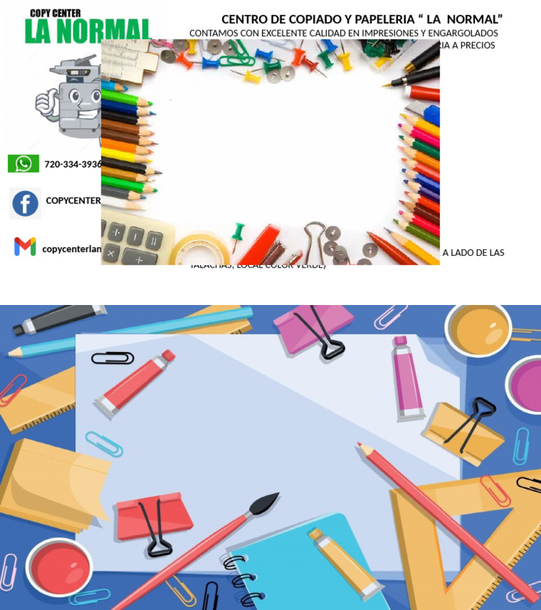 Copiado y Papelería La Normal: Impresiones y Precios | PDF