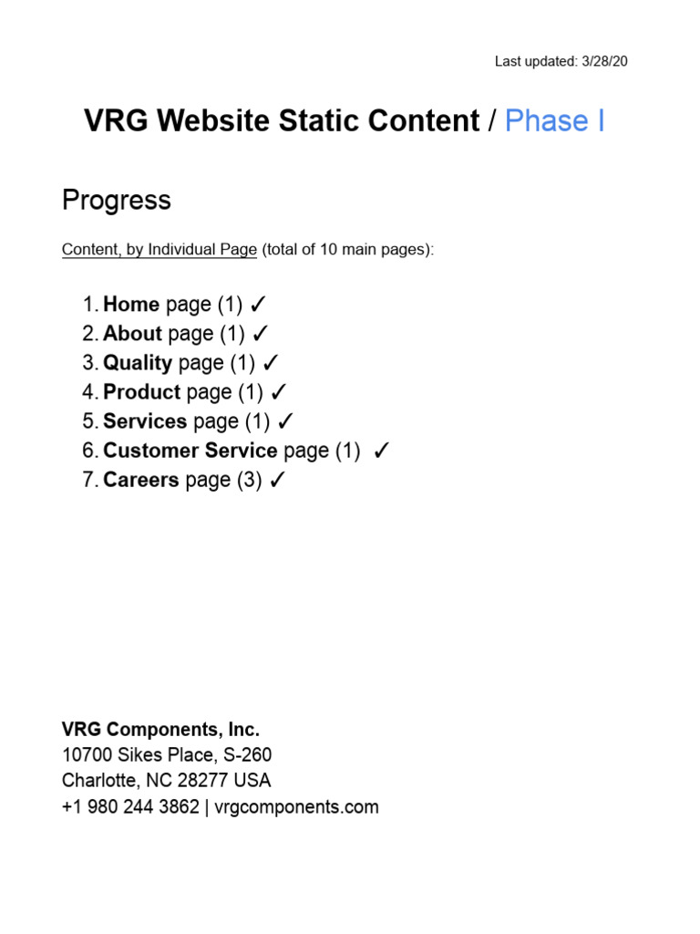 VRG Components: Your Global Sourcing Partner | PDF | Sales | Quality ...