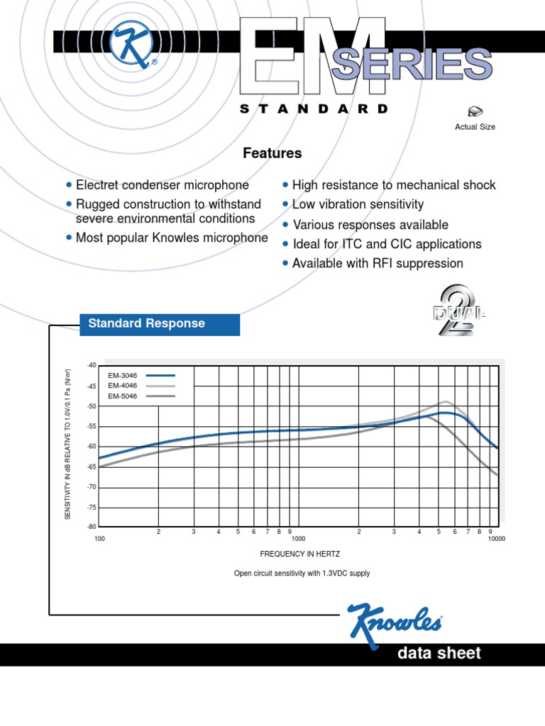 Datasheet 3 Microphone