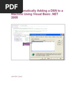 Download Programmatically Adding a DSN to a Machine Using VBnet by Jennifer SN8477127 doc pdf