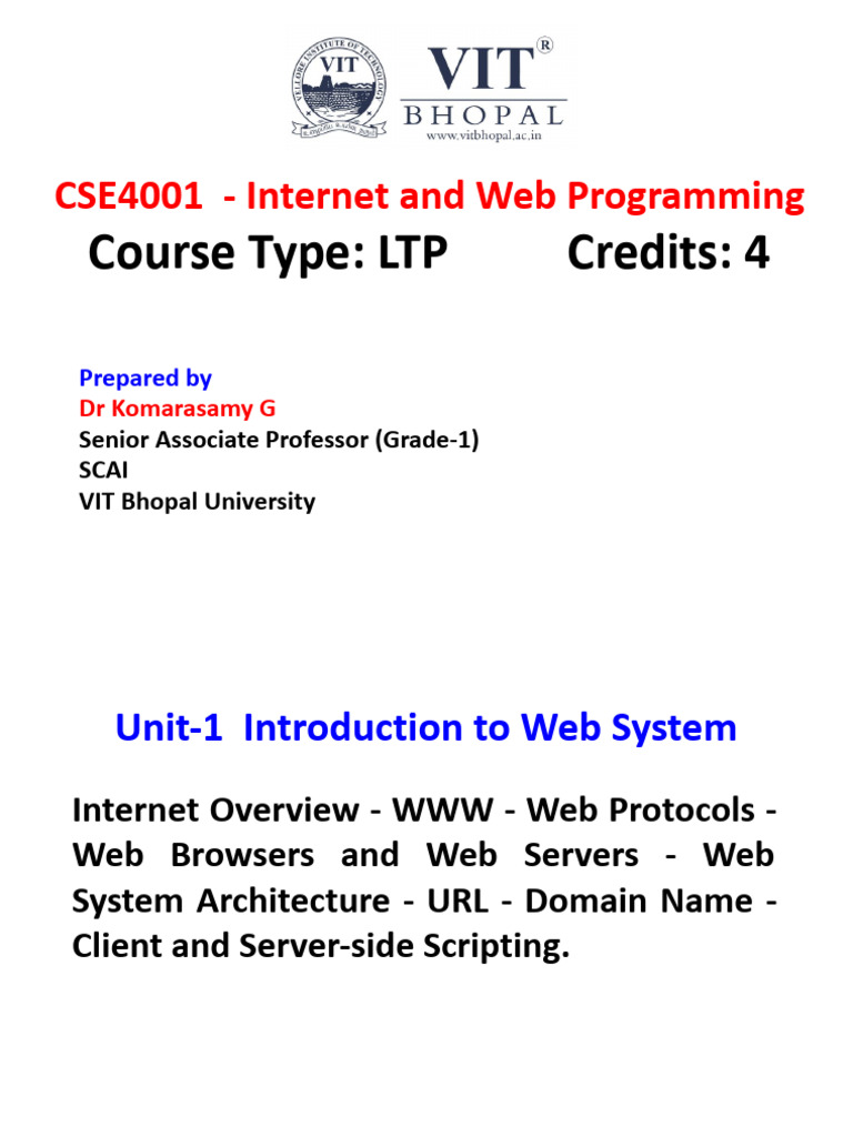 Introduction to Web Systems at SCAI | PDF | World Wide Web | Internet & Web