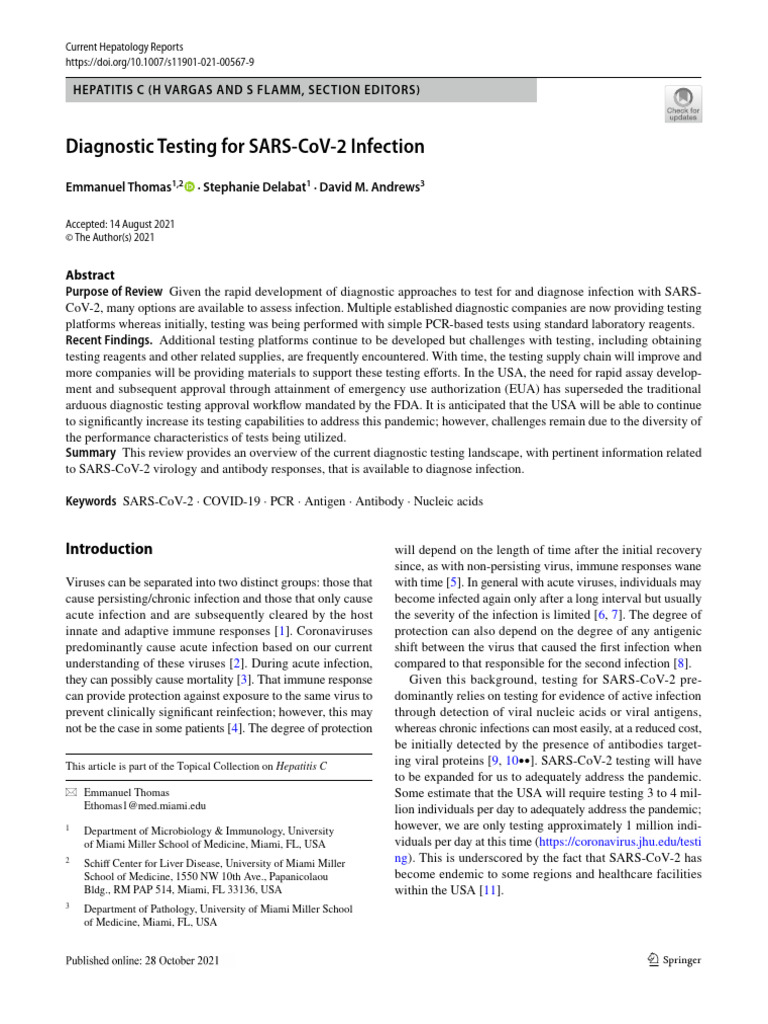 OVERVIEW OF TESTING FOR SARS COV 2 visual data 8