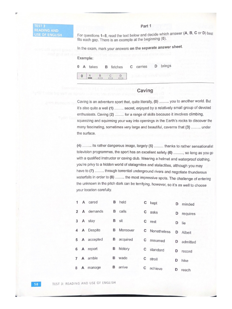 Test-3 Cae Plus Advanced | PDF