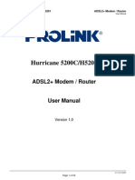 Hurricane 5200C/H5201: ADSL2+ Modem / Router