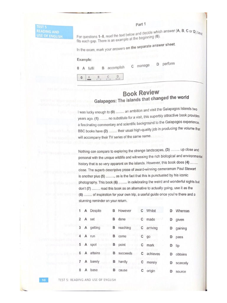 Test-5 Cae Plus Advanced | PDF