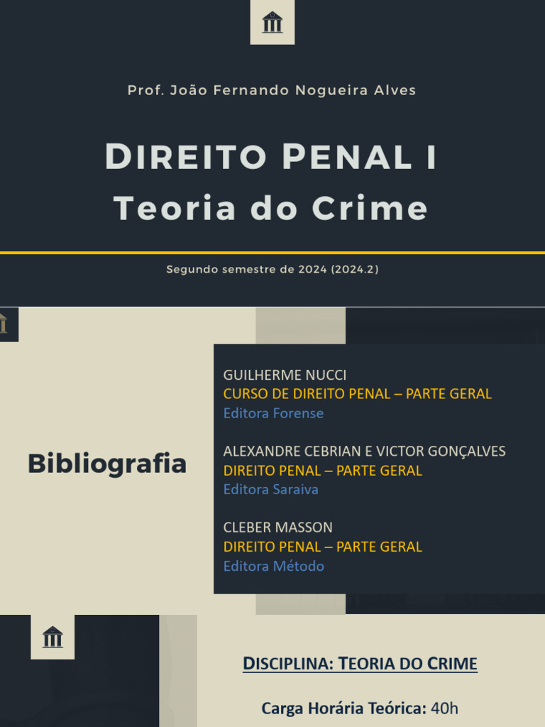 Teoria do Crime no Direito Penal | PDF | Crimes | Crime e Violência