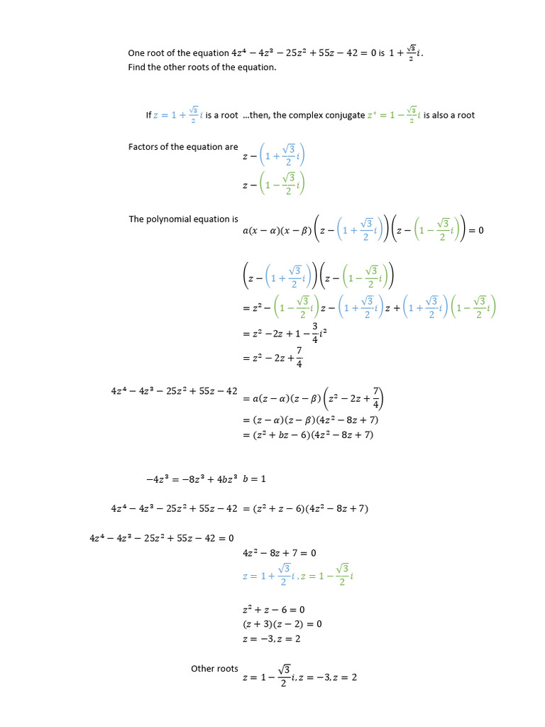 Finding Complex Roots of Polynomials | PDF