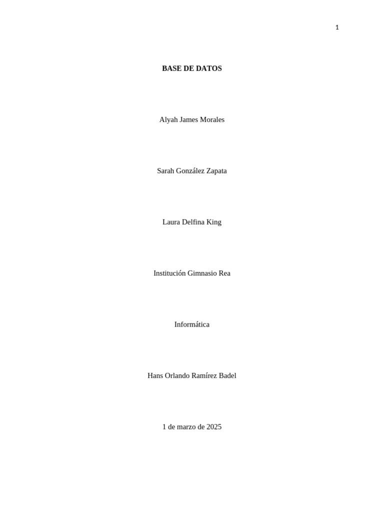 BASE de DATOS-Informatica 409[2] | PDF | Bases de datos | Computación ...