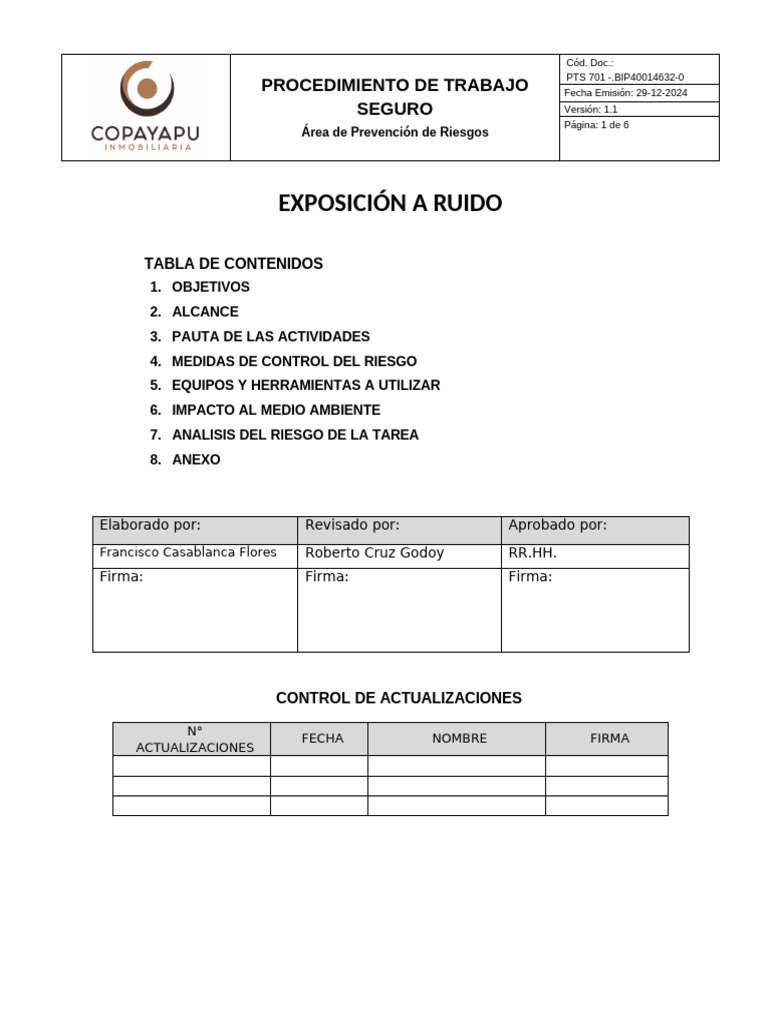 Prevención de Riesgos por Ruido Laboral | PDF | ruido