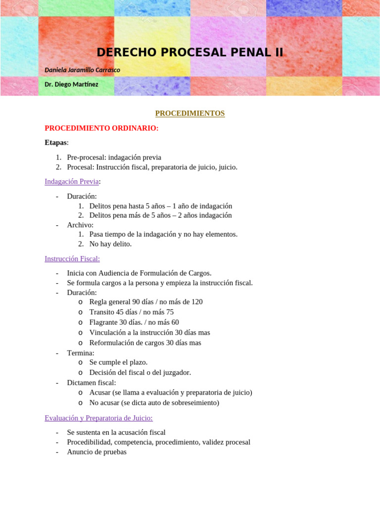 3. DERECHO PROCESAL PENAL 2 | PDF | Evidencia (ley) | Testigo experto