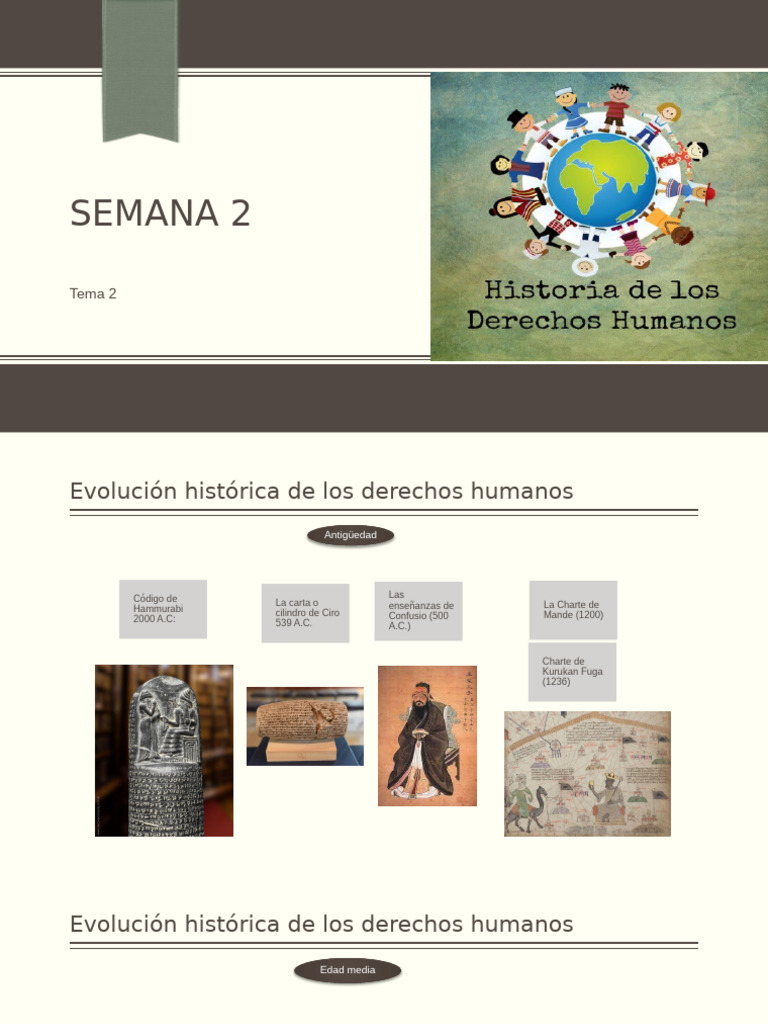 Semana 2 - Historia y Fuentes de Los Derechos Humanos | PDF | Derechos ...
