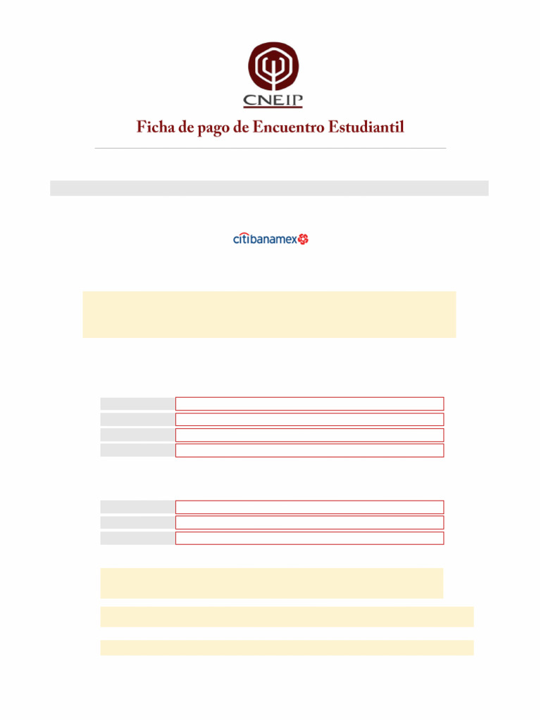 Instrucciones de Pago para Inscripción | PDF