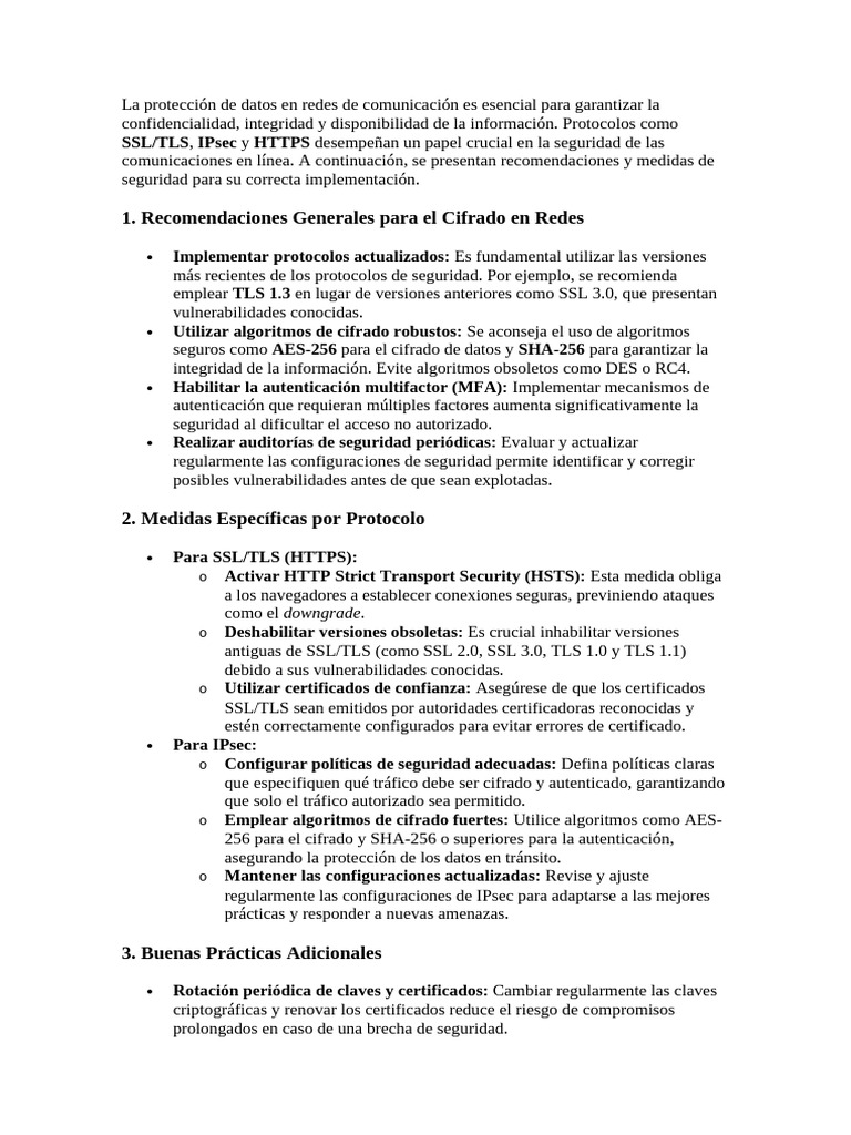 Seguridad en Protocolos de Cifrado 2023 | PDF | Transport Layer ...