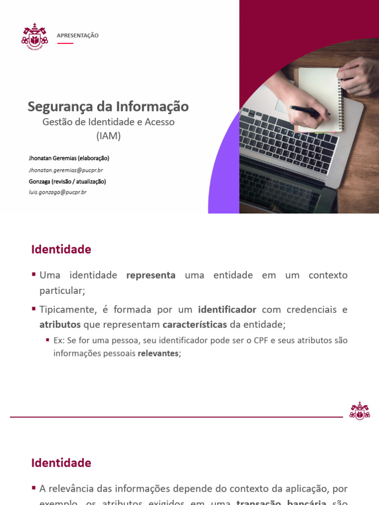 Gestão de Identidade e Acesso (IAM) | PDF | Autenticação | Informática