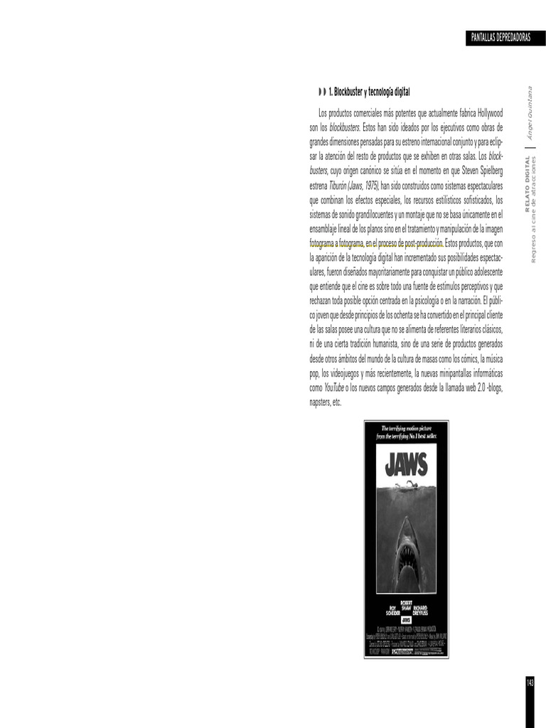 Blockbusters y la Era Digital en Cine | PDF