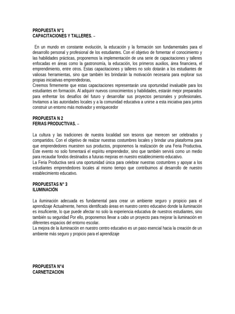 Propuestas para Mejorar la Educación y Seguridad | PDF | Peatonal ...