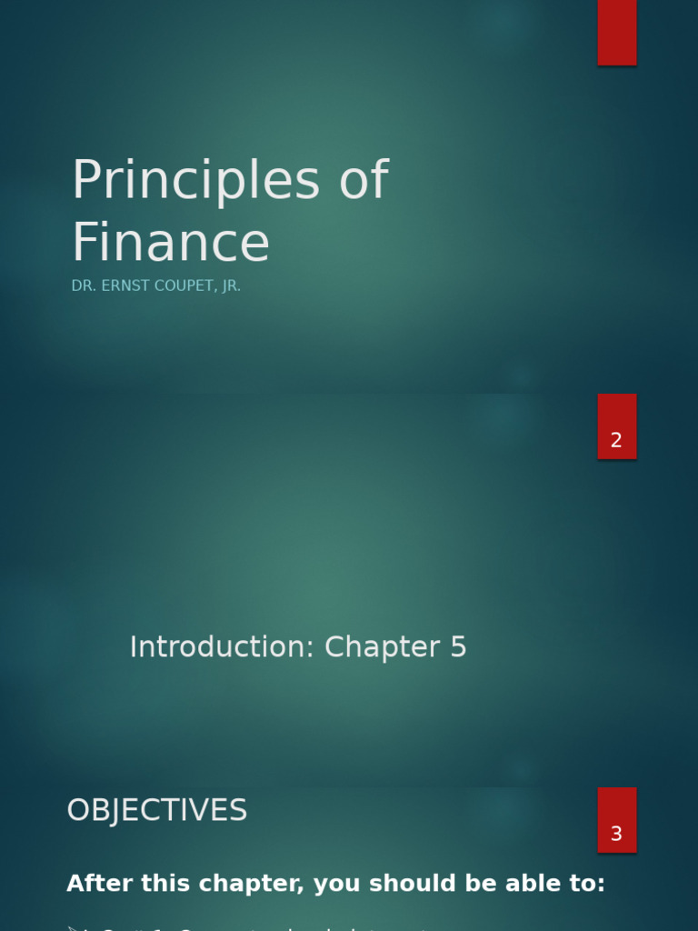 Finance Principles: Interest & Annuities | PDF | Present Value ...