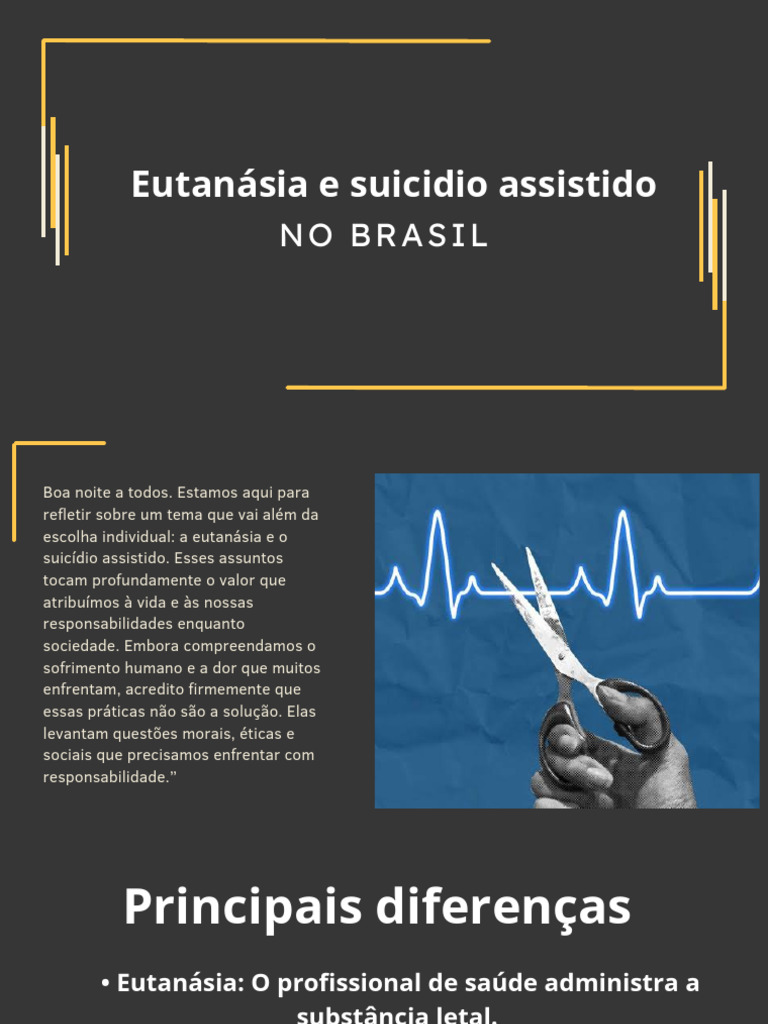 Eutanásia e Suicídio Assistido no Brasil | PDF