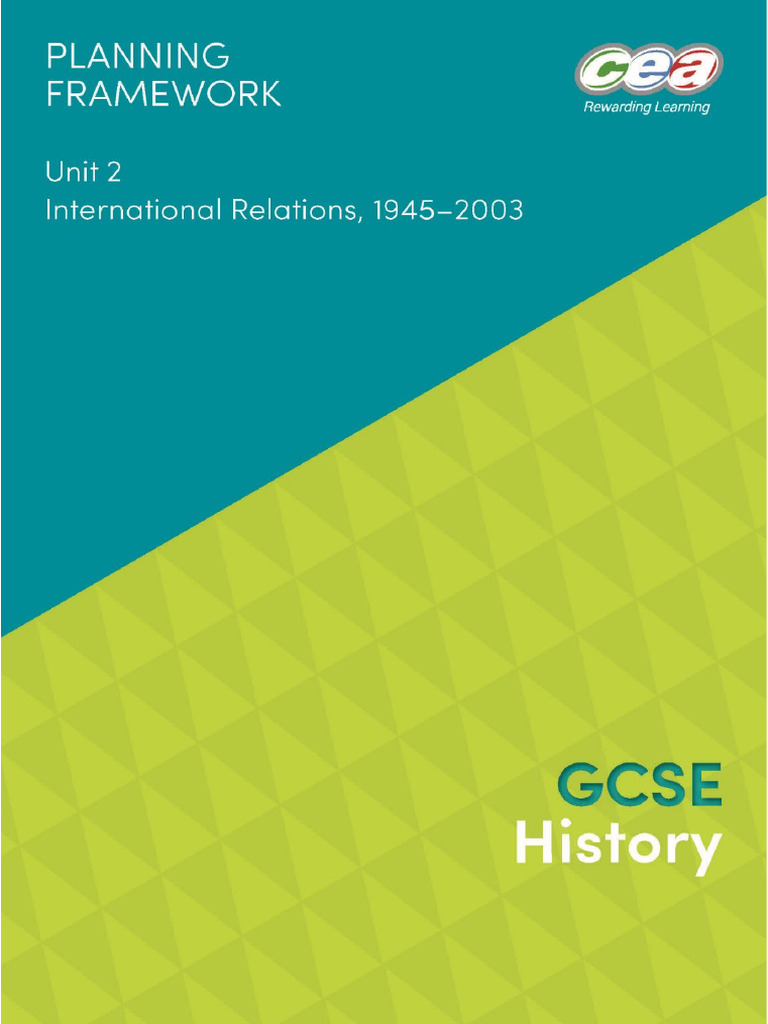GCSE History: International Relations Framework | PDF