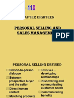 Chapter Eighteen: Personal Selling and Sales Management