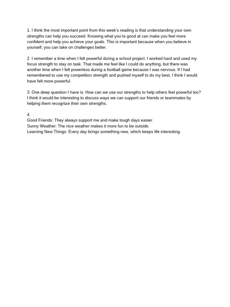 Journal Reflection - Chapter 5 | PDF