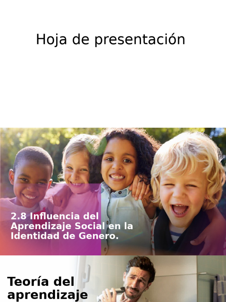 Aprendizaje Social y Identidad de Género | PDF | Género | Estudios de ...