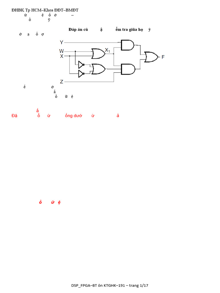Dsp-Fpga - BT On Ktghk-191 - Dap An | PDF