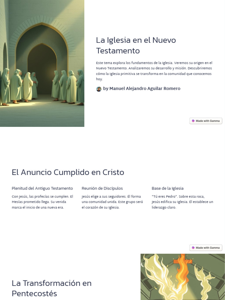 Fundamentos de la Iglesia en el NT | PDF | Cristo (título) | Iglesia ...