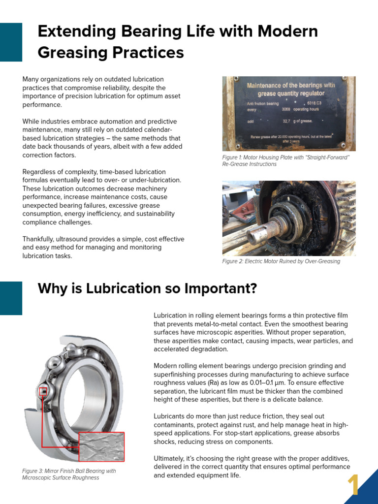 Extending Bearing Life with Modern Greasing Practices | PDF | Bearing ...
