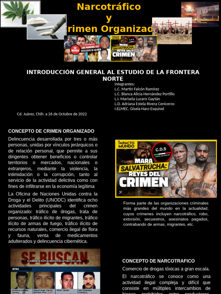 Crimen Organizado y Narcotrafico | PDF | Comercio ilegal de drogas ...