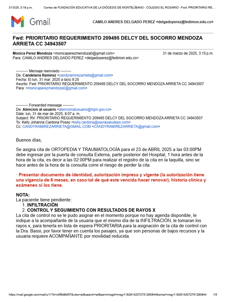 Correo de Fundación Educativa de La Diócesis de Montelíbano - Colegio ...