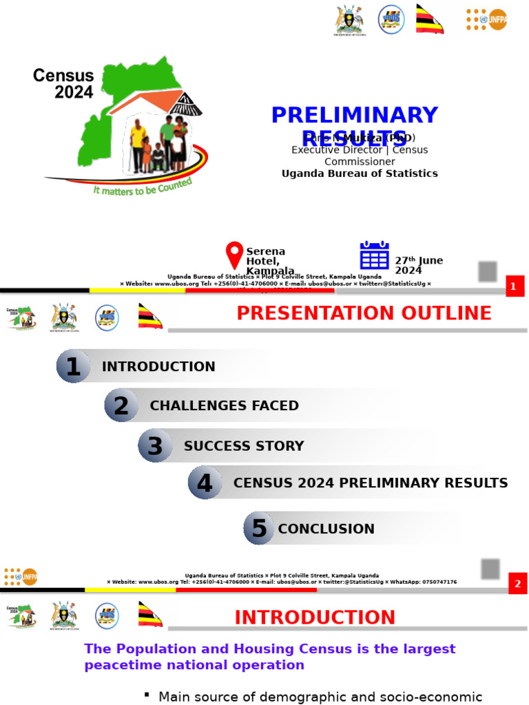 Census Dissemination PPT Preliminary Final | PDF | Census | Statistics