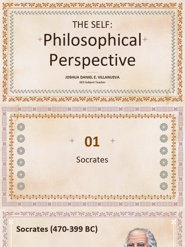 GE3 Chapter 2 the Self Philosophical Perspective 3 | PDF | Cost Of ...
