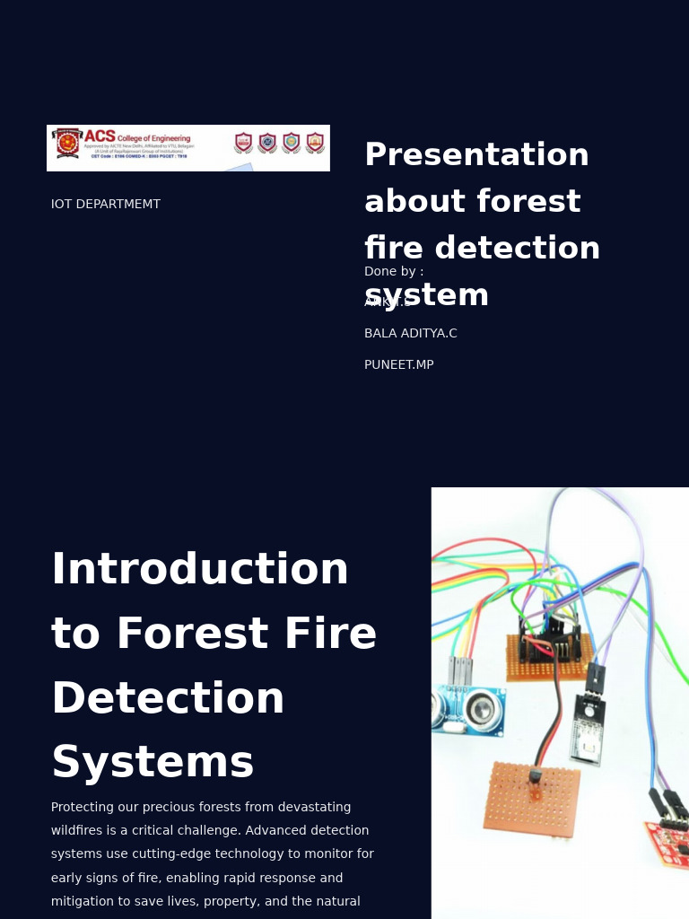 Iot Final Ppt | PDF | Fires | Wildfire