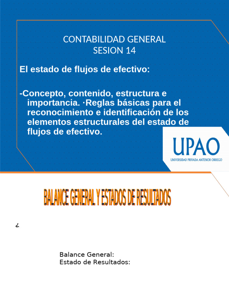 Contabilidad General Sesion 14 | PDF | Contabilidad | Estado financiero