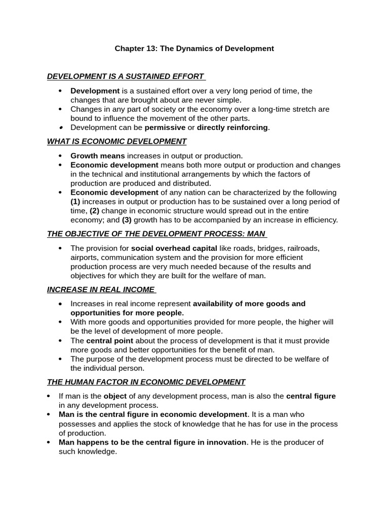 Dynamics of Economic Development | PDF | Economics | Economies